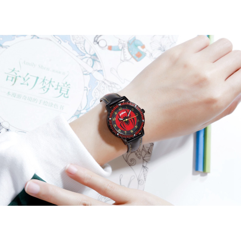 MARVEL Avengers Spider-Men Siêu anh hùng Giấc mơ thời thơ ấu Trẻ em Nhật Bản Đồng hồ thạch anh PU Band Đồng hồ chống nước Đồng hồ trẻ em | BigBuy360 - bigbuy360.vn