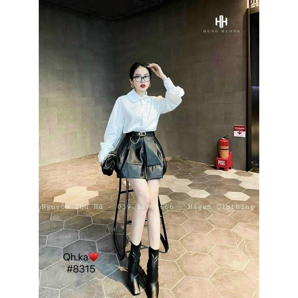 chân váy da kèm đai | BigBuy360 - bigbuy360.vn