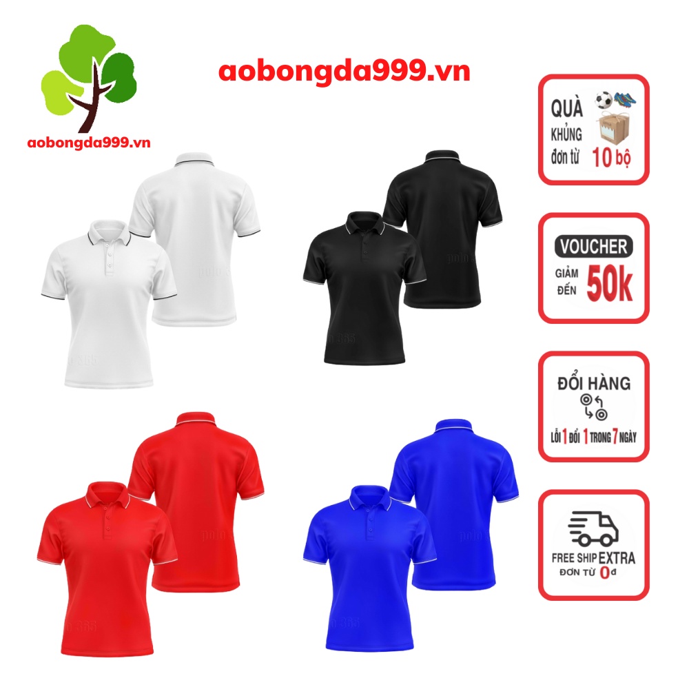 Áo thun nam ngắn tay có cổ, áo polo dáng ôm Body cao cấp nhiều màu - aobongda999.vn