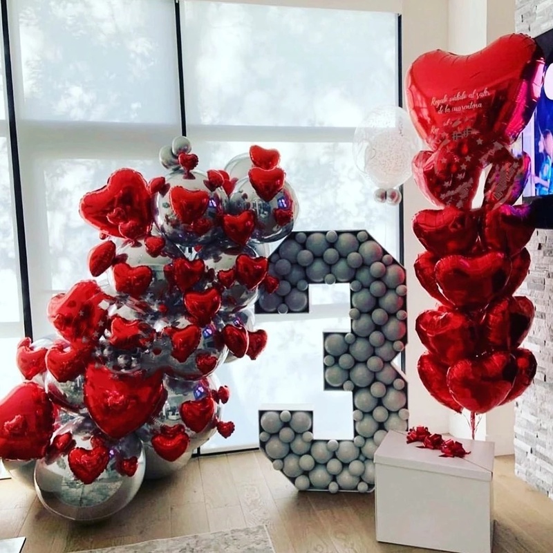 Set 5 Bong Bóng Nhôm 5 Inch Hình Ngôi Sao Dùng Trang Trí Tiệc Cưới / Sinh Nhật / Giáng Sinh