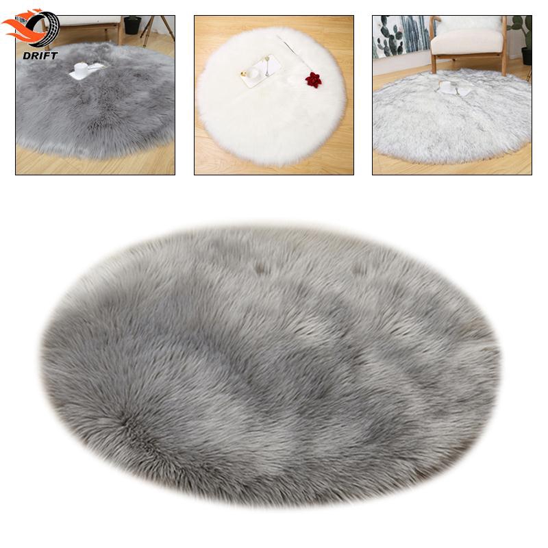 Thảm trải sàn phủ lông cừu nhân tạo dùng trang trí phòng ngủ