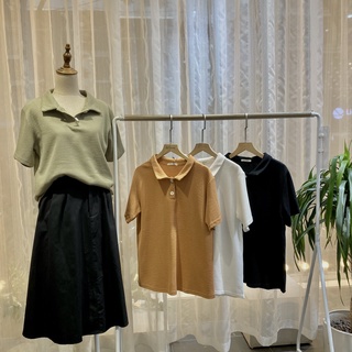 Áo polo Daisy YY7165 chất liệu cotton tổ ong, form dáng basic