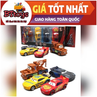 Hộp 4 xe sắt McQueen siêu đẹp