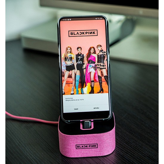 [Hãng Chính Hãng]Bộ Quà Tặng Black Pink SamSung A80 ( Ốp Lưng , Dock Sạc Thông Minh)