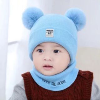 Set Mũ Len Khăn Ống Cho Bé
