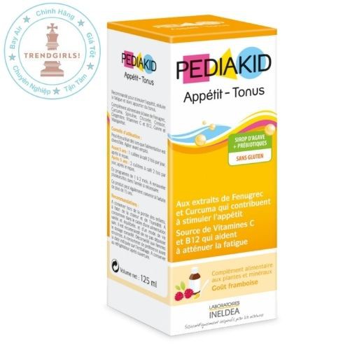 Vitamin cho bé Pediakid Appétit Tonus, Pháp (125ml) giúp bé ăn ngon cho trẻ 6 tháng tuổi trở lên hay biếng ăn