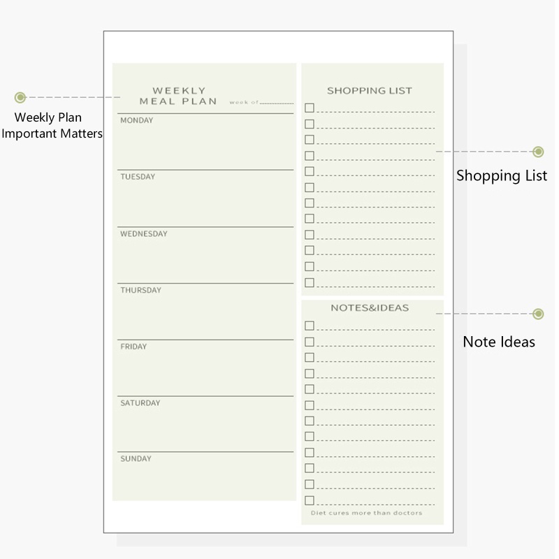 Set 52 Tờ Giấy Ghi Chú Từ Tính Bản Rộng Tiện Dụng