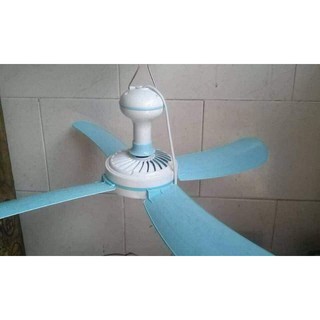 Quạt trần Màn  chiếcQuạt trần mini (quạt treo màn ) 4 cánh+ Quạt trần mini to tạo ra được lực gió rất mát, giúp b