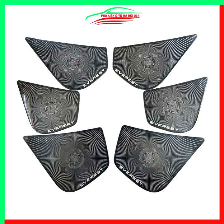 Bộ ốp màng loa Everest 2016-2021 chuẩn theo xe vân Titan chống xước trang trí nội thất ô tô