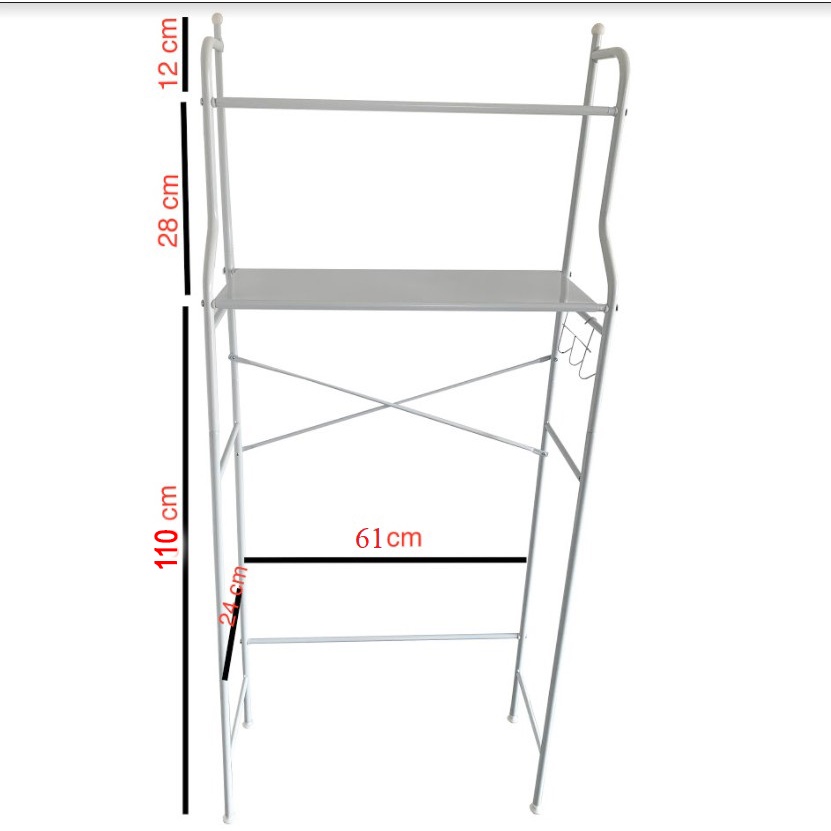 [Mã LIFE20KALL giảm 10% đơn 50K] Kệ Máy Giặt Cửa Ngang, Cửa Trên Kệ Đa Năng Để Đồ Trên Máy Giặt Màu Trắng