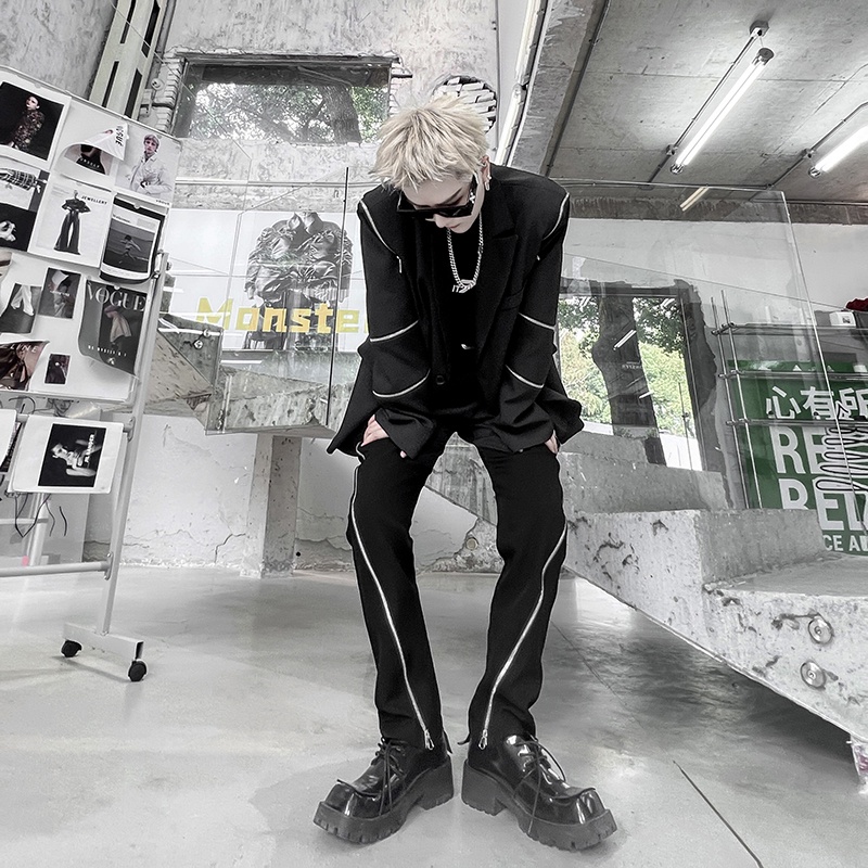 Áo Khoác Phối Khóa Kéo Phong Cách Thời Trang Mùa Thu Mới 2024 Cho Nam Giới