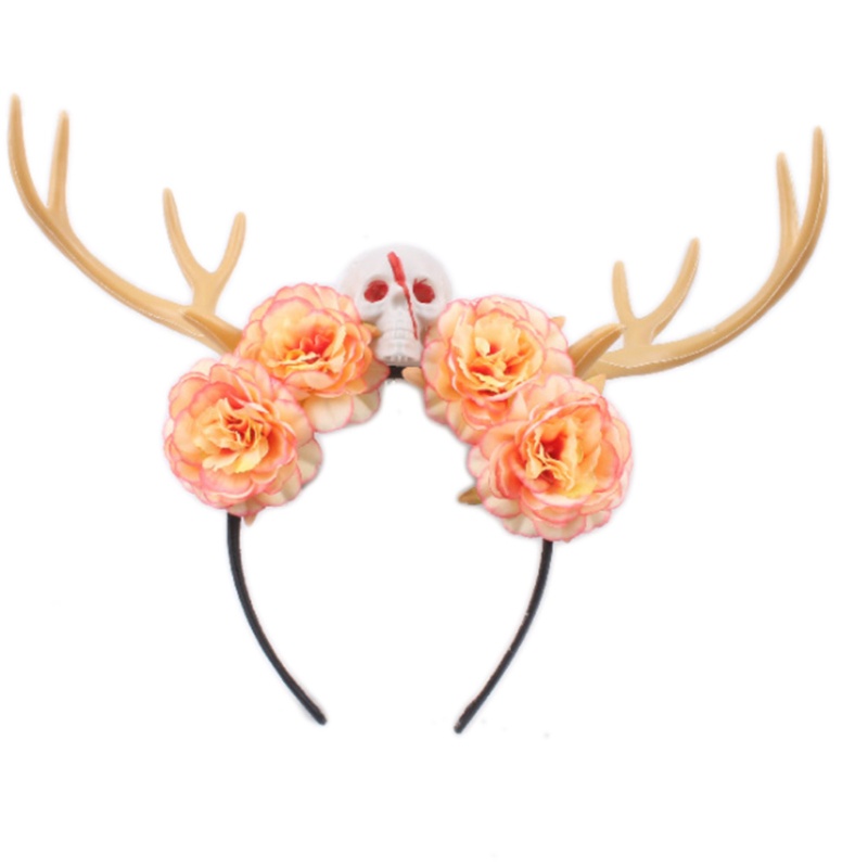 Cài Tóc Hình Sừng Hươu Đính Hoa Hóa Trang Halloween