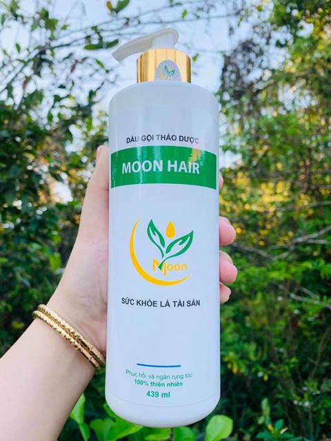 Dầu Gội Thảo Dược Moon Hair Chính Hãng⚡️FREE SHIP⚡️trị rụng và kích mọc tóc 439ml