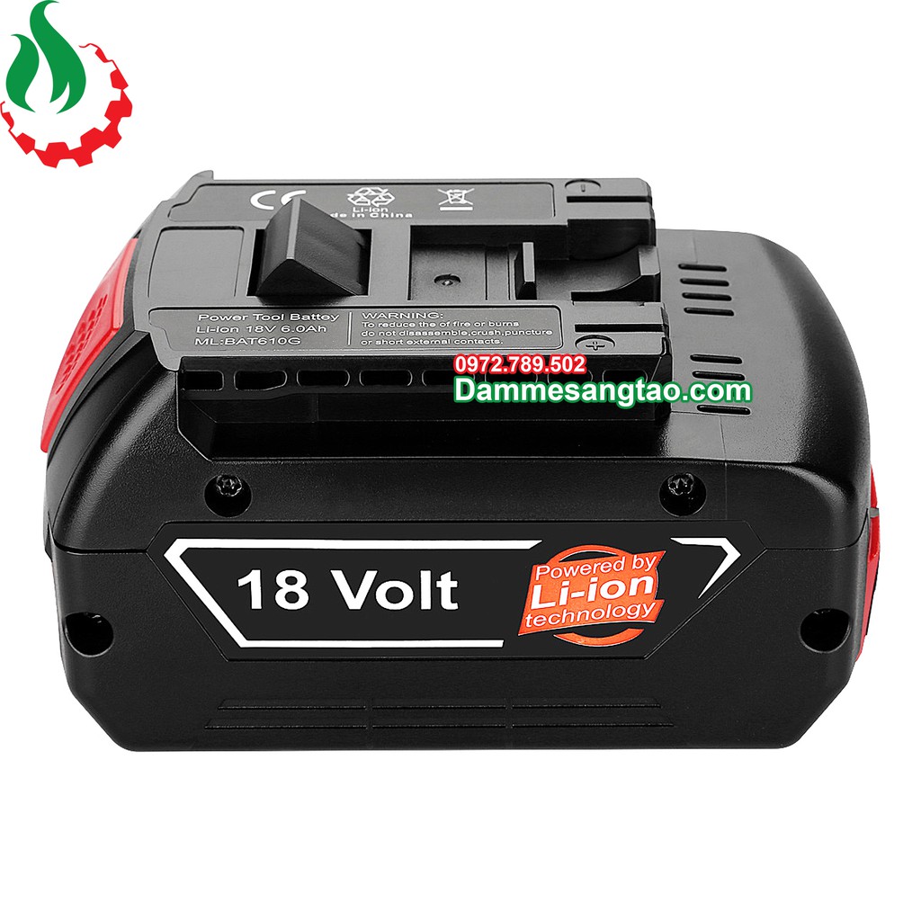 DMST Vỏ pin Bosch 18V Li-ion 3.7V nhận sạc zin