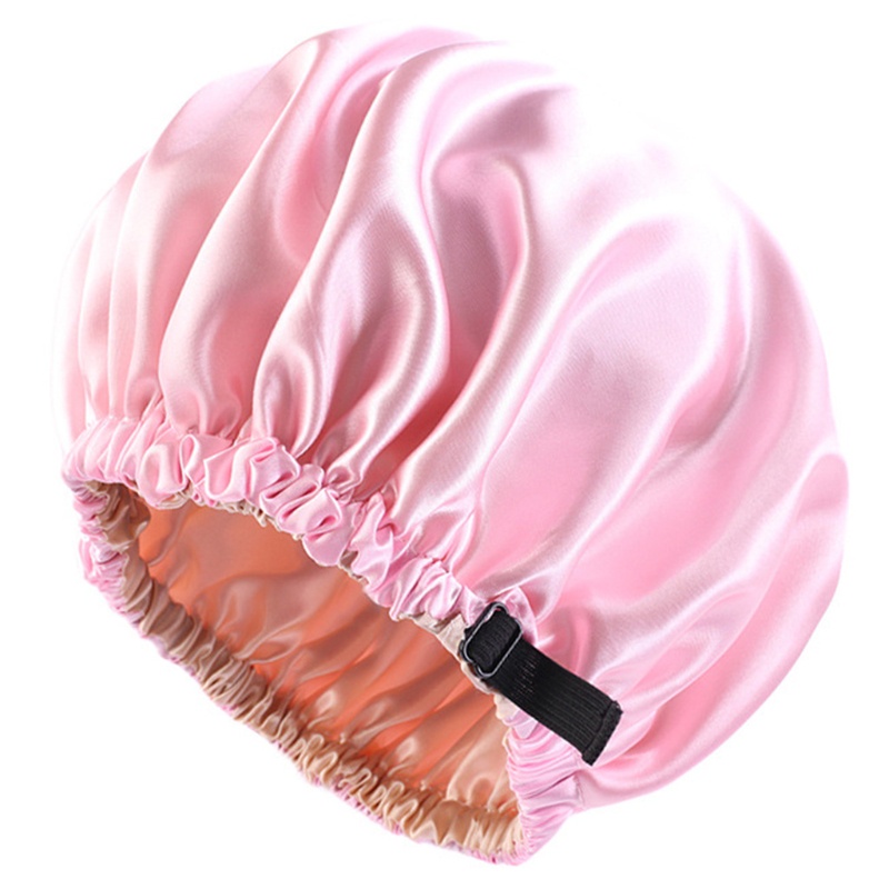 Mũ Satin Bonnets Mềm Mại Thoáng Khí Chống Trượt 10MK Dùng Khi Đi Ngủ / Rửa Mặt