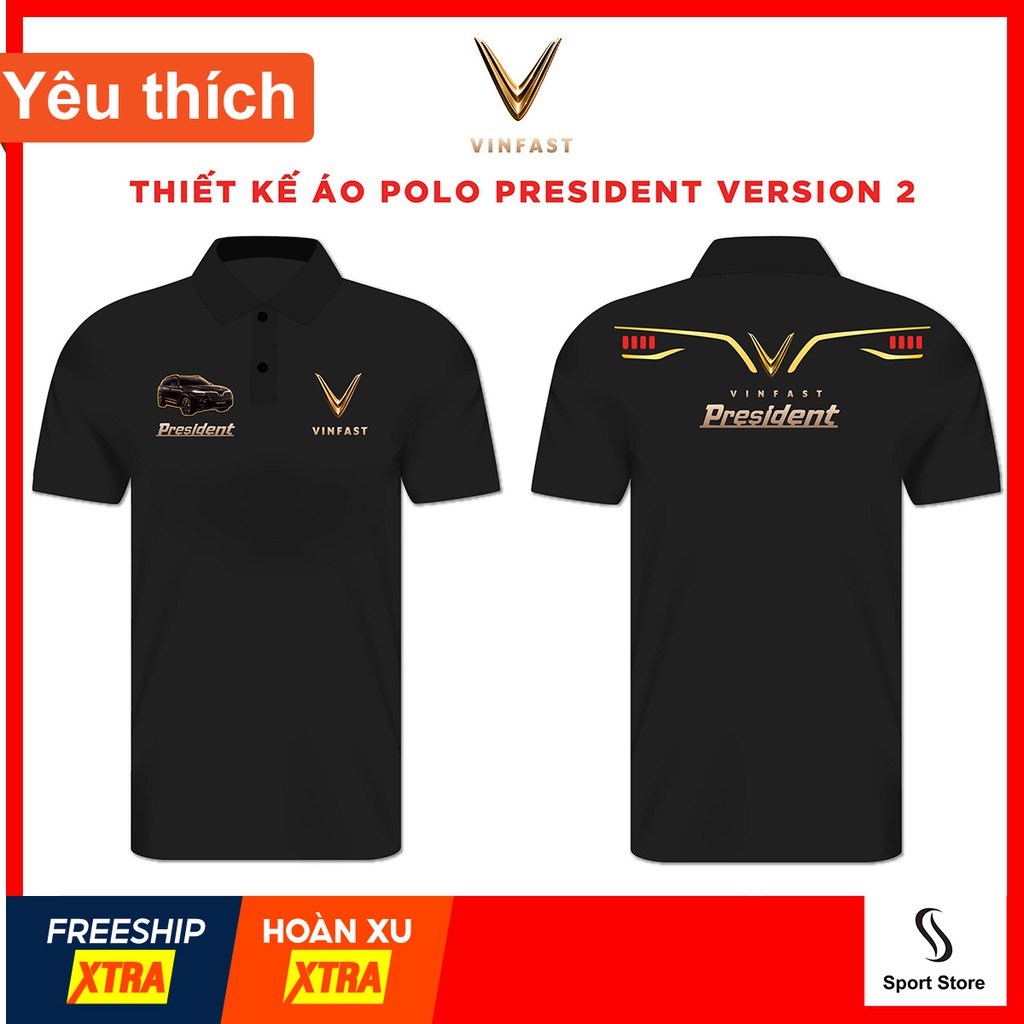 Áo thun polo cao cấp Vinfast President - Version2 | BigBuy360 - bigbuy360.vn