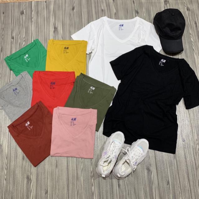 Áo thun giấy cổ tim nhiều màu [ sp bán chạy năm 2021 - CAROTSHOP ! ་