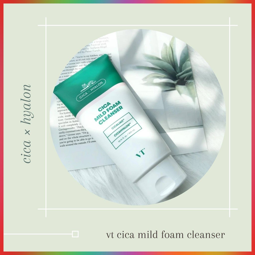 Sữa rửa mặt dành cho da nhạy cảm VT Cica Mild Foam Cleanser 300ml | BigBuy360 - bigbuy360.vn