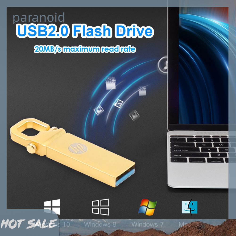 Usb 2.0 Bằng Kim Loại Chống Nước Có Móc Khóa Tiện Dụng | BigBuy360 - bigbuy360.vn