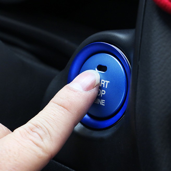 Nắp nút nhấn khởi động động cơ xe bằng nhôm cho Mazda 3 Axela CX-3 CX-4 CX-5