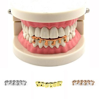 Grillz viền hàm dưới mạ vàng 14K