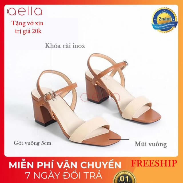 Giày cao gót nữ 5 phân phối màu AELLA244 mẫu mới 2020