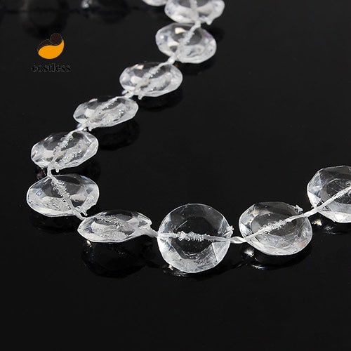 30m Dây Hạt Nhựa Trong Suốt Trang Trí rèm cửa sổ