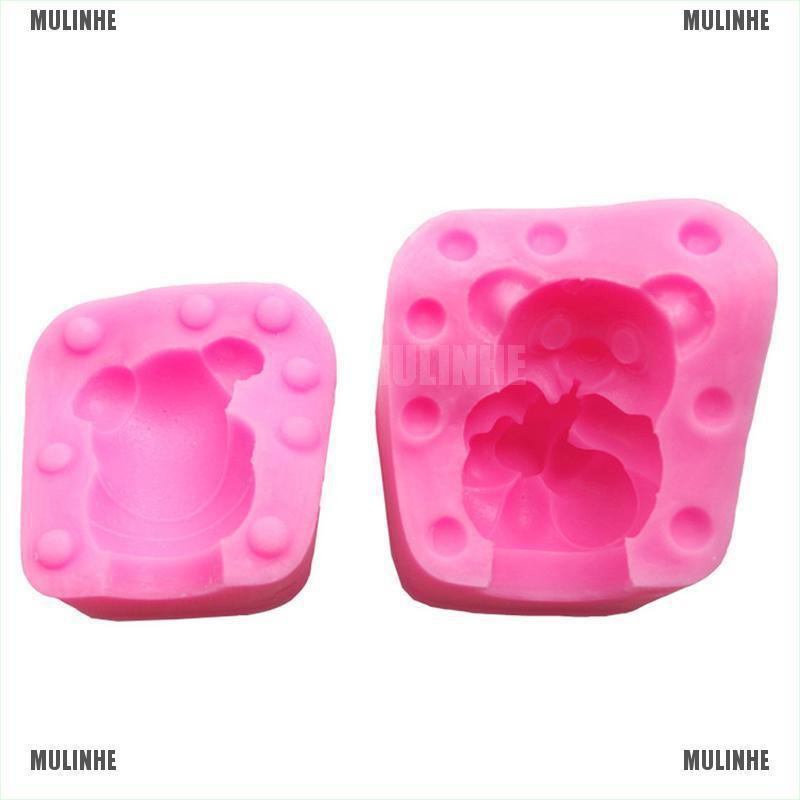 Khuôn Silicon Mềm Tạo Hình Chuột 3D Làm Bánh Kẹo / Xà Phòng