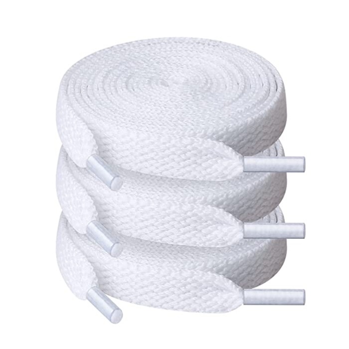 1 Cặp Dây Buộc Giày Thể Thao Bằng Polyester Bện Chống Trượt Chất Lượng Cao