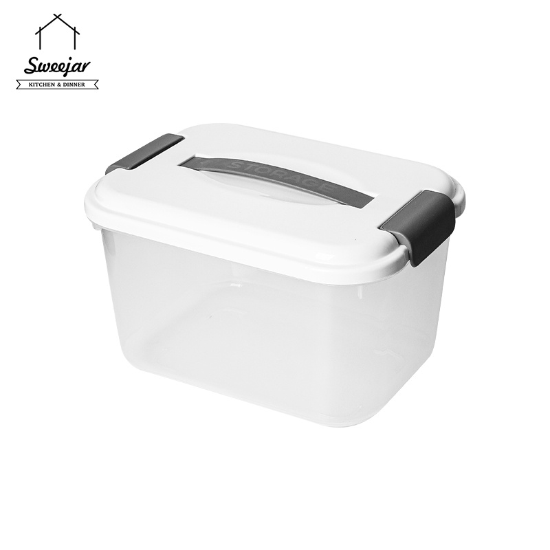 Sweejar Hộp Nhựa PP Trong Suốt Đựng Sách/Đồ Chơi/Sách Với Tay Cầm Chống Thấm Nước 6L/10L/20L/30L
