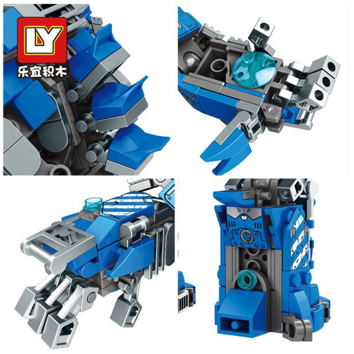 Bộ Marvel Lắp Ráp Xếp Hình Mô Hình Robot Hulkbuster Iron Man Xanh MK38 602 Khối LY76020