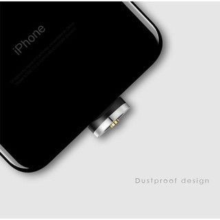 Bộ Cáp Sạc Dù Nam Châm 3 Đầu Hít Dành Cho ANDROI/IPHONE/TYPE C Xoay 360 Độ, Có Đèn Led