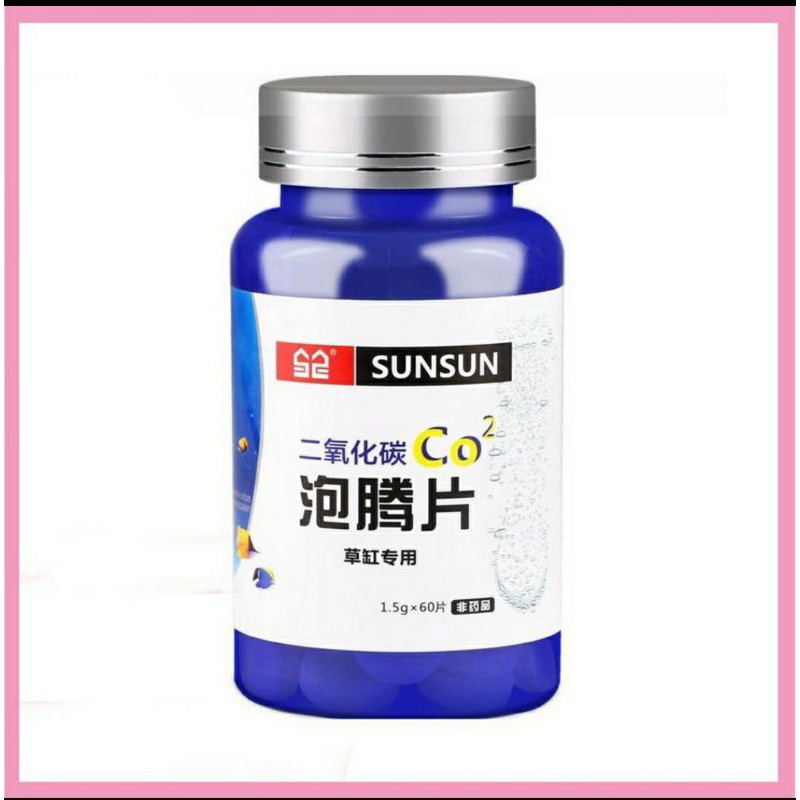 Viên Sủi Co2 viên nén SunSun Hộp 60 Viên