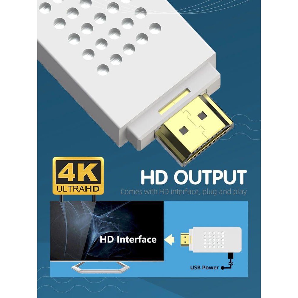 Máy Chơi Game Stick Không Dây Thể Thao Y2 Fit 830 Game 4K, Trò sport + trò chơi cổ điển, 4 nút kêt nối HDMI