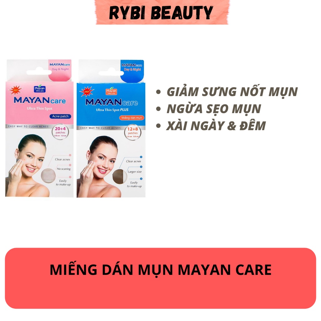 Miếng dán mụn Mayancare giảm sưng ngăn ngừa sẹo mụn