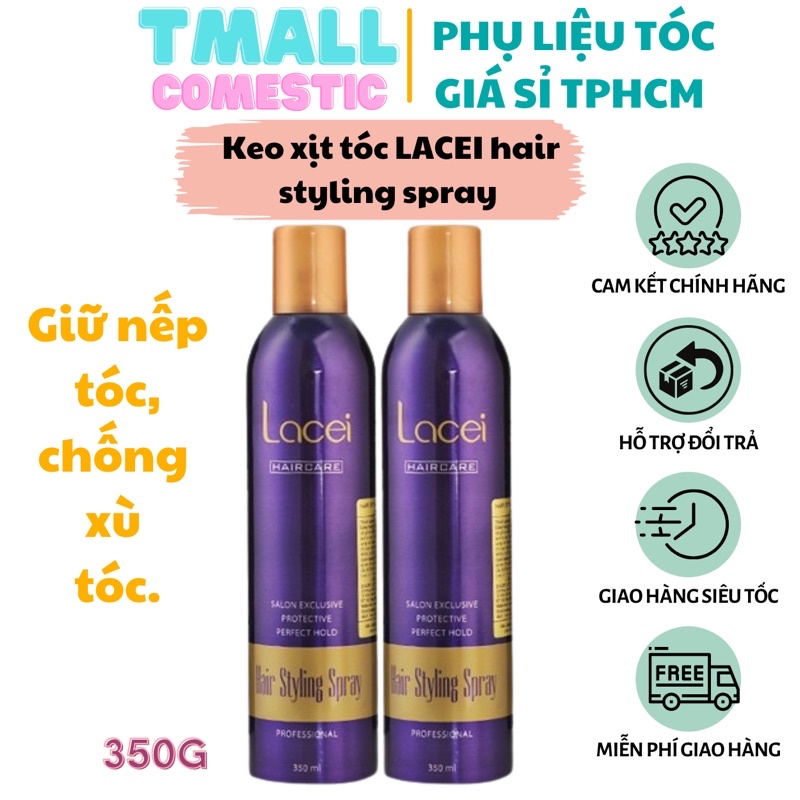 Keo Xịt Tóc Lacei Hair Styling Spray (Keo Mềm) 350ml