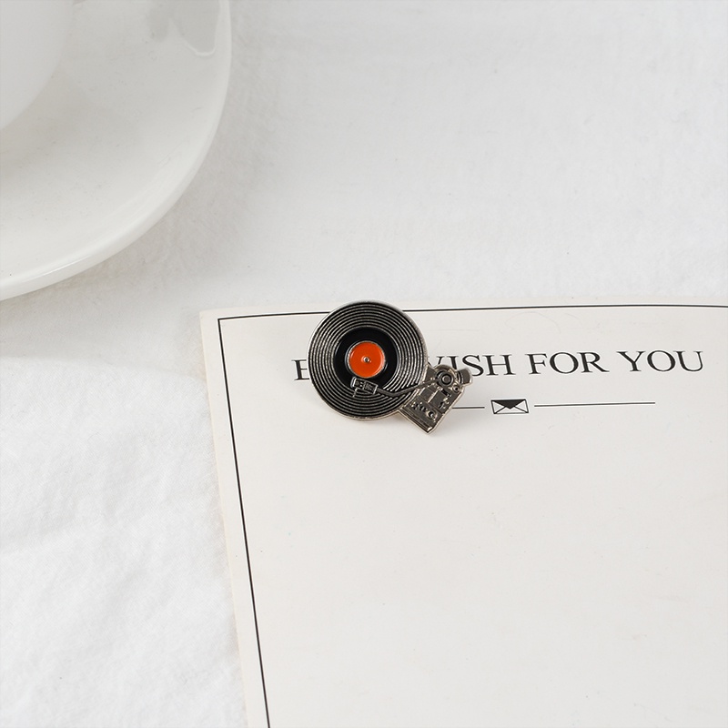 Ghim Cài Áo Kim Loại Tráng Men Hình Đĩa Hát Đĩa Hát Đĩa Nhỏ Gọn Sáng Tạo Thích Hợp Làm Quà Tặng Cho Cặp Đôi Nam Nữ