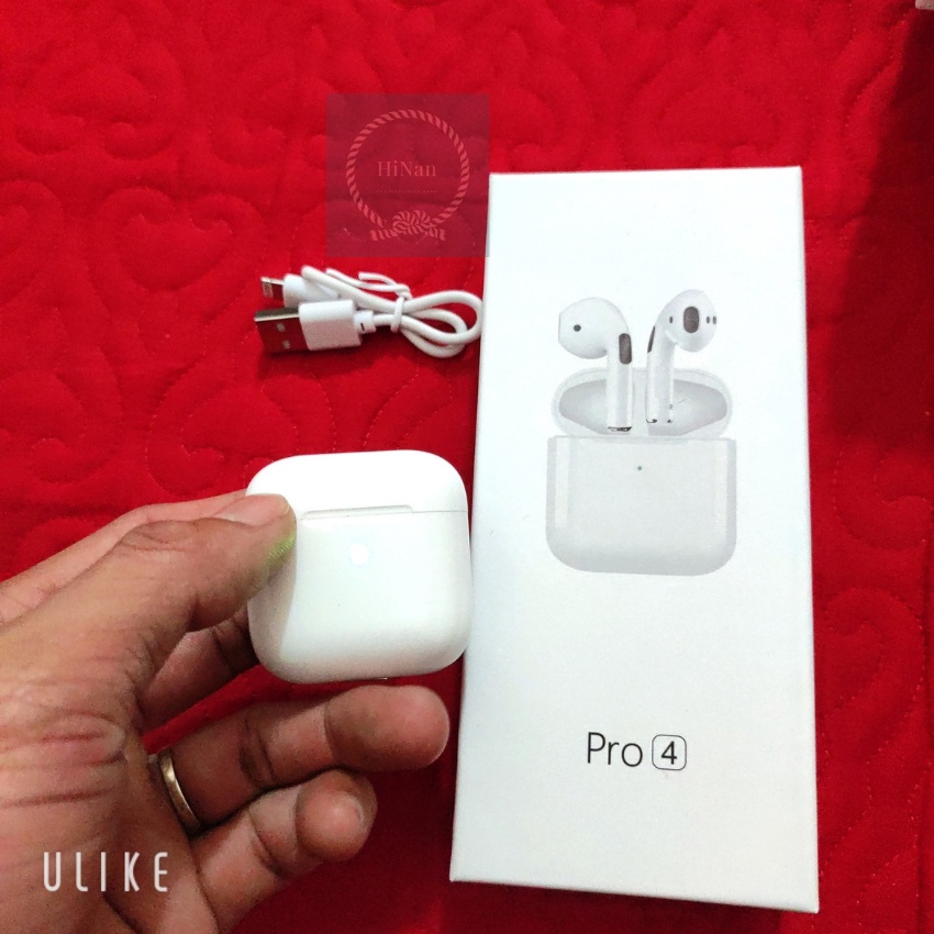 Tai Nghe Bluetooth Pro 4 Mini Dùng Cho Cả IOS và Androis Âm Thanh Hay