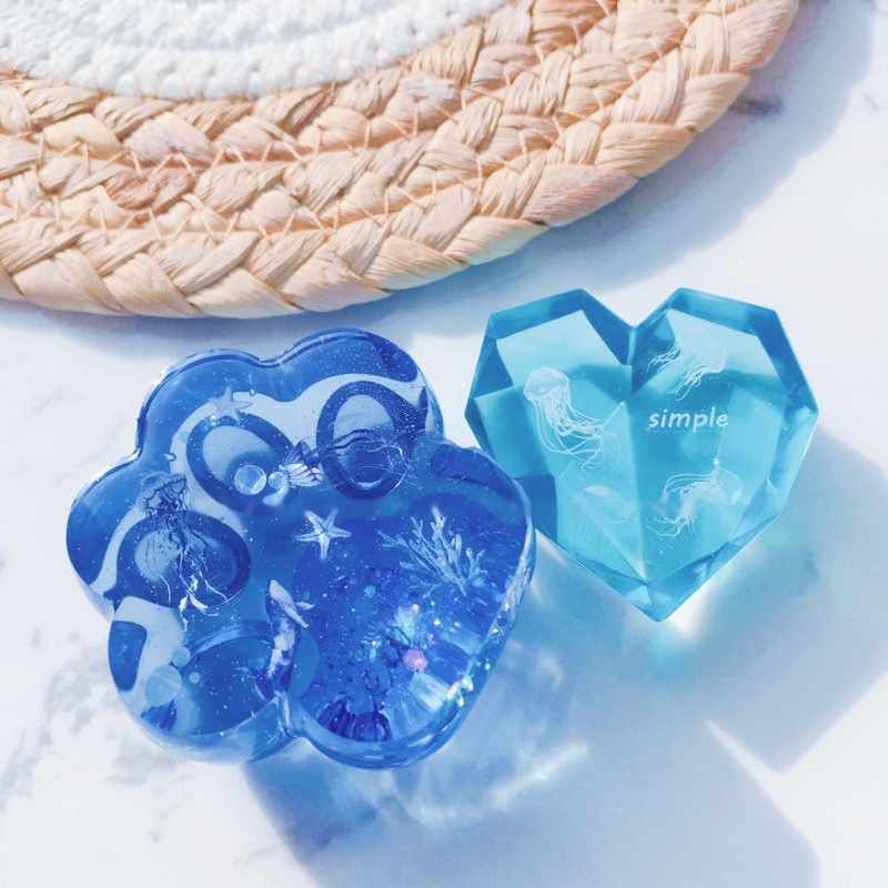 Sa Bộ 2 Miếng Dán Trang Trí Móng Tay Hình Sứa Biển