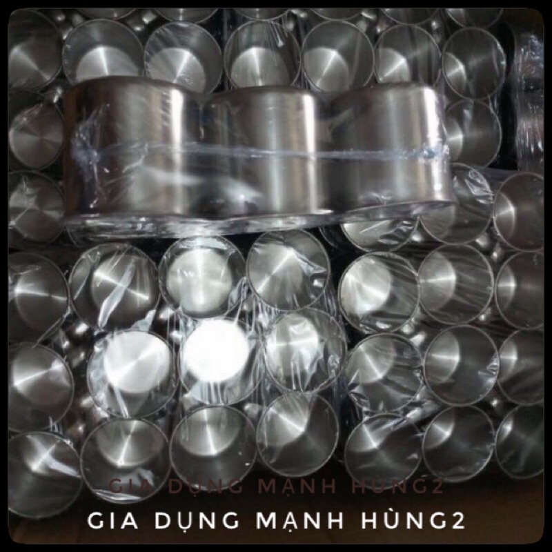 CA  CỐC INOX 9cm CÓ NẮP ĐẬY