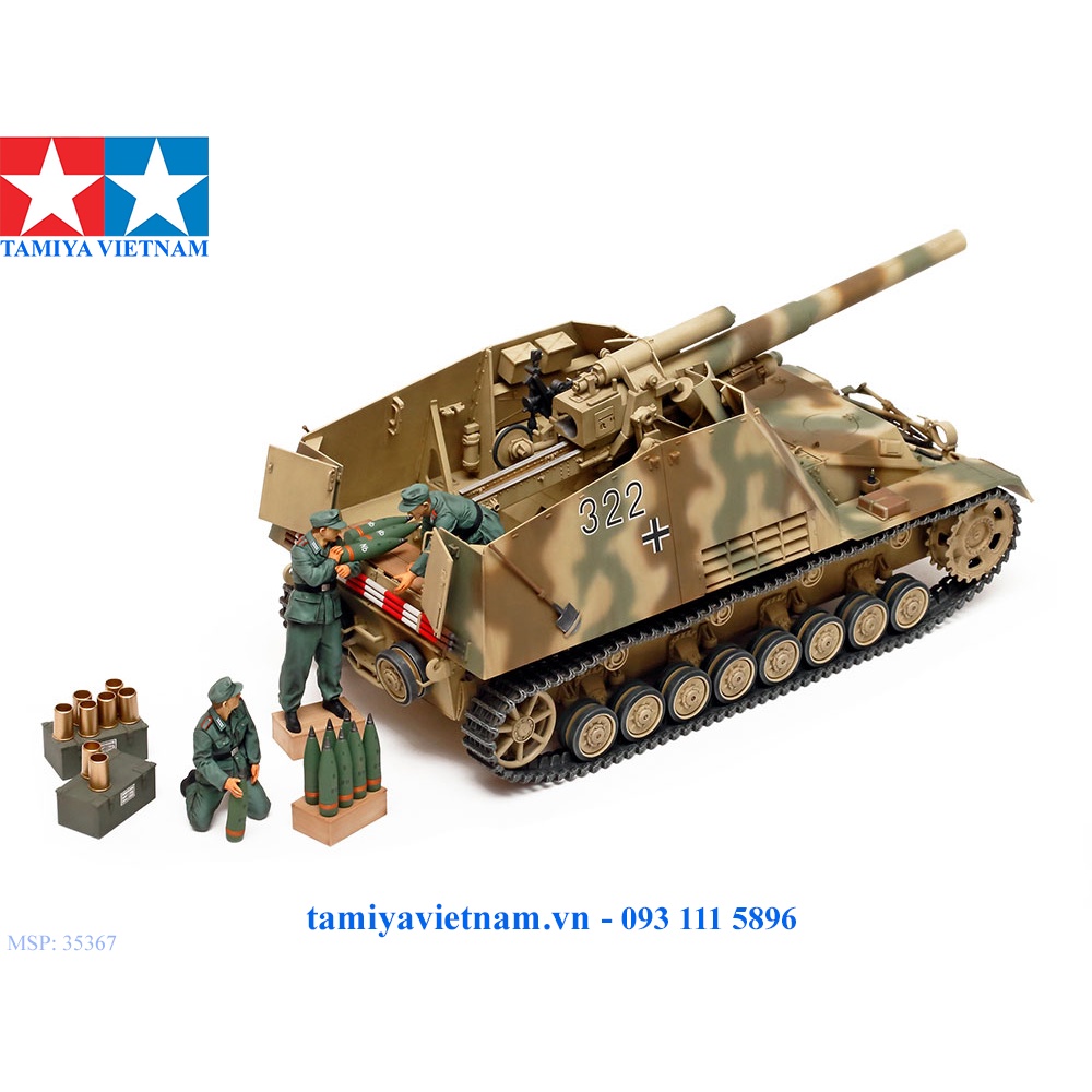 [TAMIYA] 35367 German Heavy Self- Howiter Hummel (LATE PRODUCTION)/mô hình lắp ráp