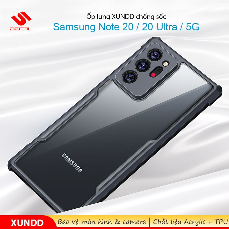 Ốp lưng XUNDD Samsung Note 20 / 20 Ultra / 5G Mặt lưng trong, Viền TPU, Chống sốc | BigBuy360 - bigbuy360.vn