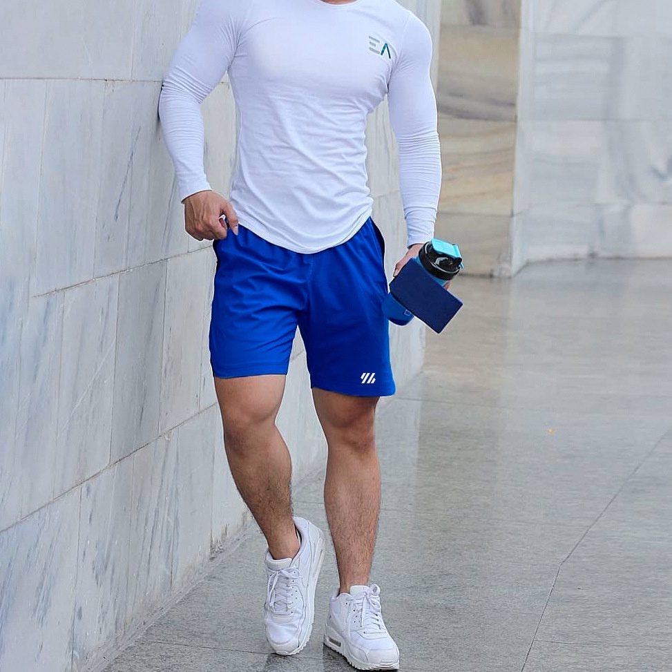 Quần short chất vải nhanh khô thoáng khí phối túi tiện lợi cho nam tập chạy size M-3XL
