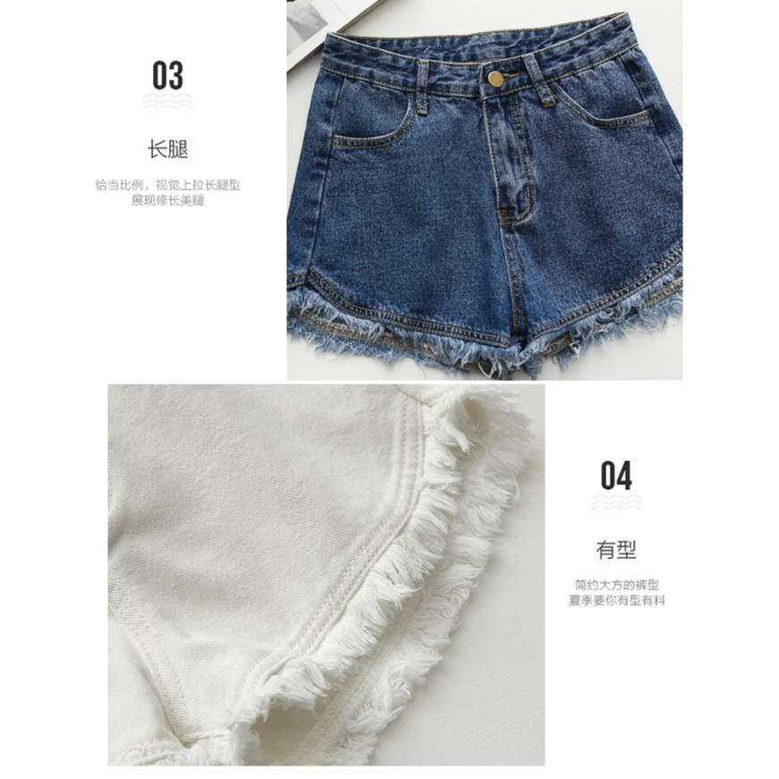  Quần ngắn jean tua rua phong cách thời trang Hàn | BigBuy360 - bigbuy360.vn