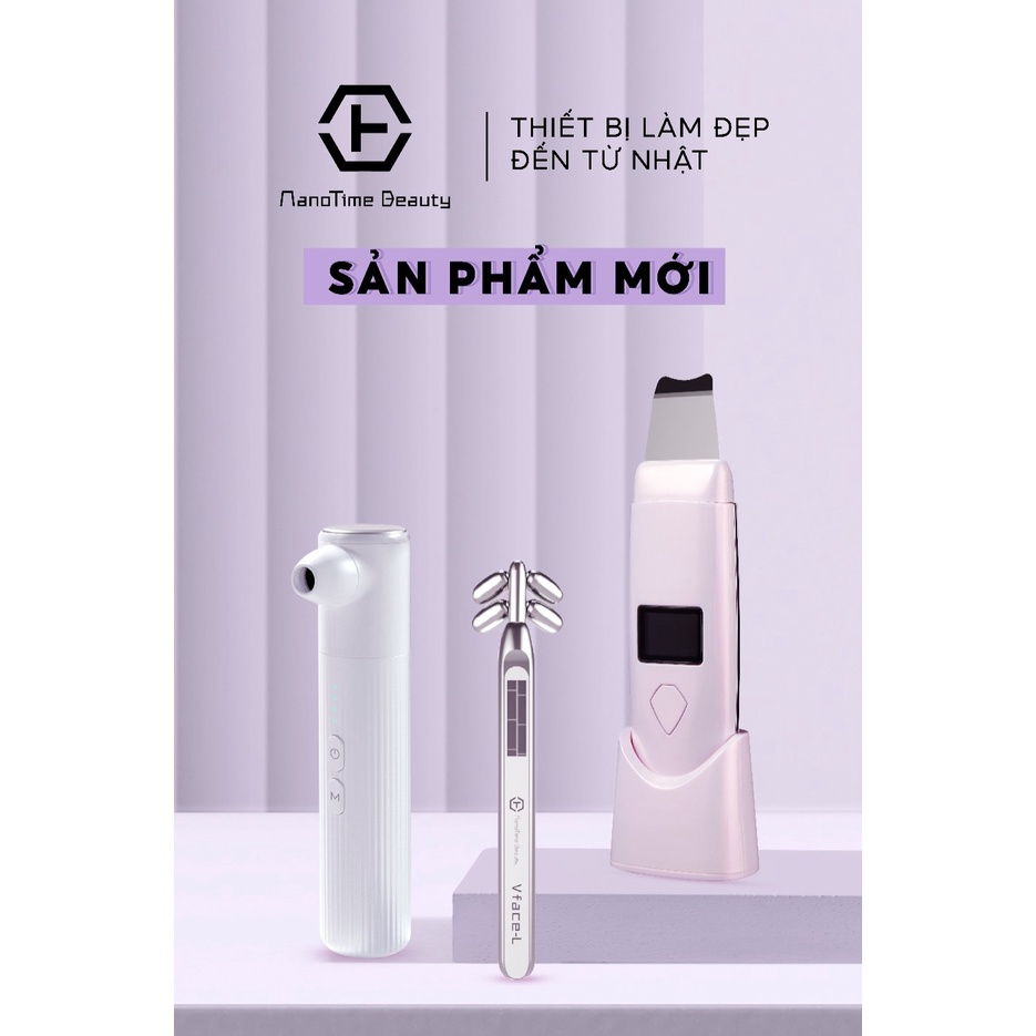 Thiết bị massage vi điểm thon gọn mặt NanoTime Beauty Nhật BảnBảo hành 2 năm