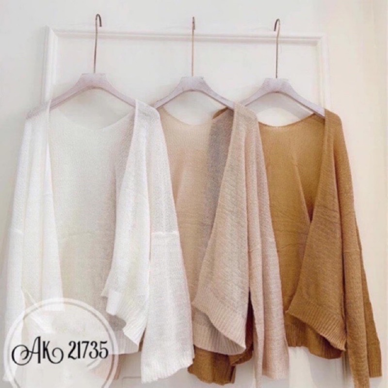 Áo khoác cardigan len mỏng hảng chuẩn loại 1