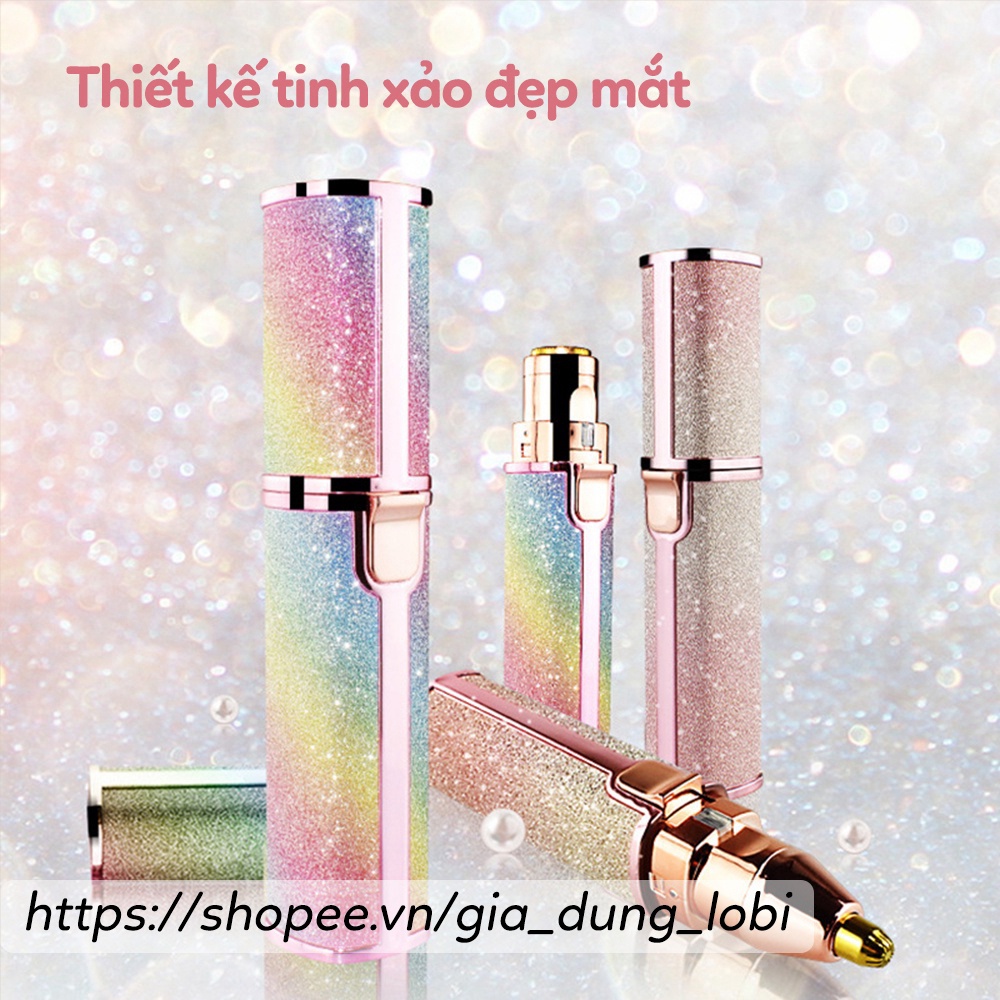 Máy cạo lông tỉa lông mày cạo lông mũi Flawless 2in1 máy cạo lông tơ loại sạc điện đa năng