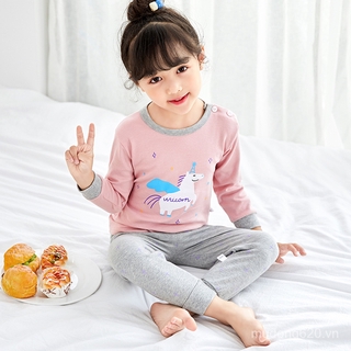 Bộ Đồ Ngủ Cotton Dài Tay Thời Trang Năm 2020 Cho Bé