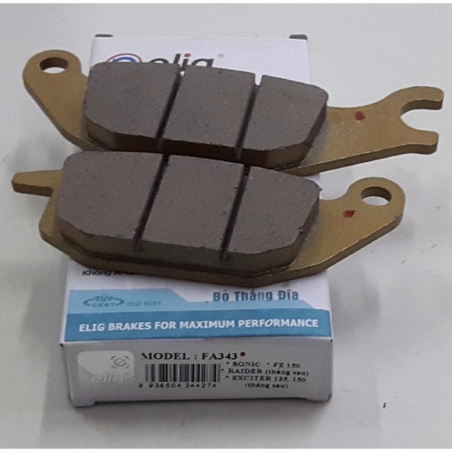 Bố thắng đĩa sau cho Exciter, Sonic, Raider. Chính hãng Elig  970007