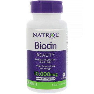 Viên Uống Natrol Biotin 10000 Mcg Của Mỹ 100 Viên [Đảm Bảo Chính Hãng+Date mới]